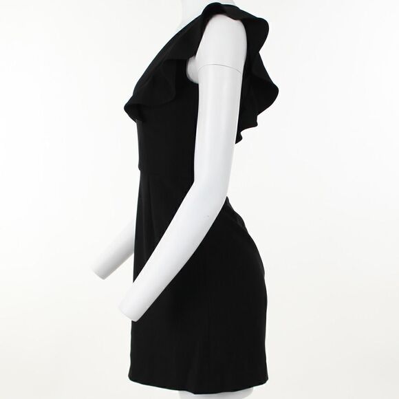 French Connection Whisper Ruffled V-Neck Mini Dress - Picture 3 of 5